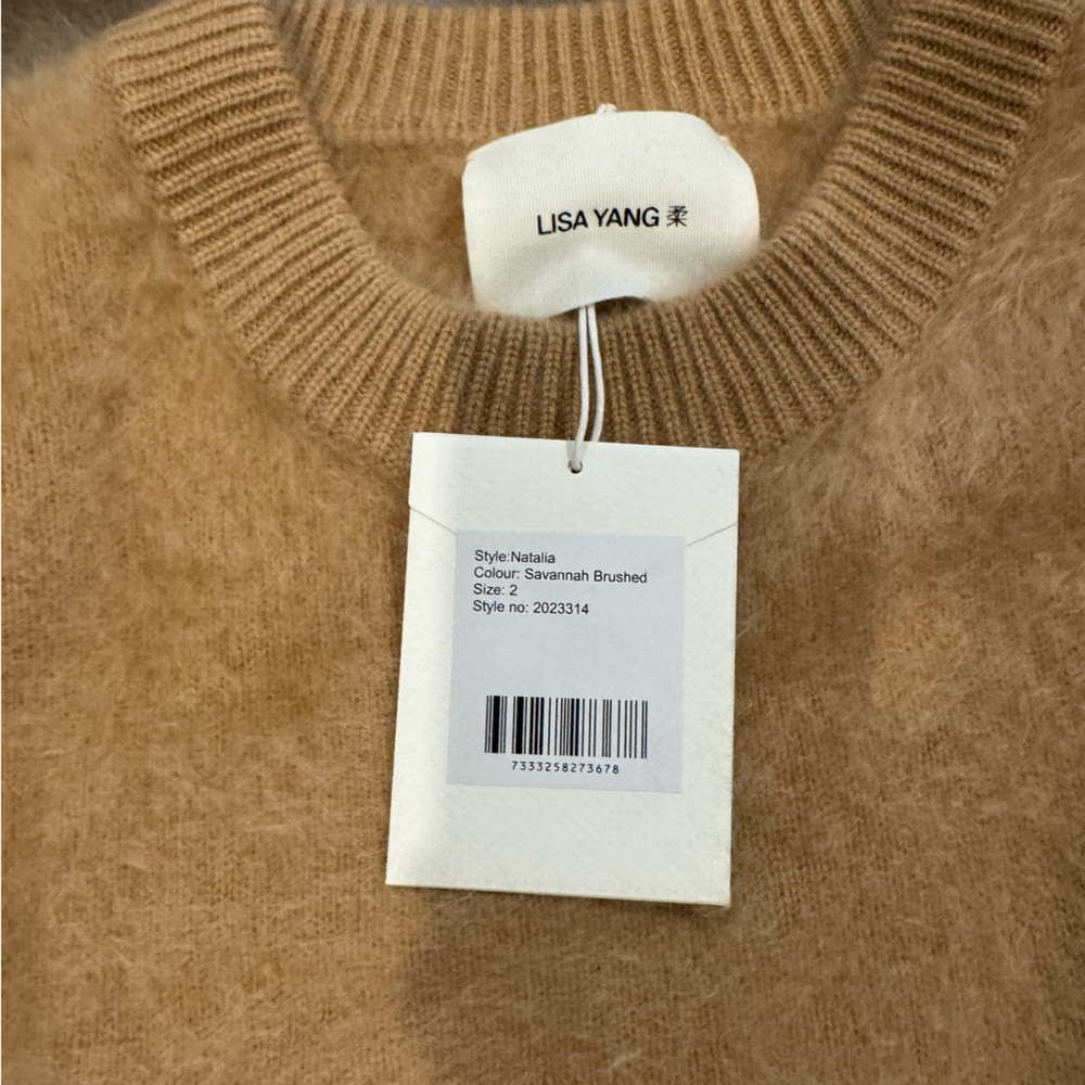 NWT Lisa Yang Natalia Brushed Cashmere Sweater - Picture 6 of 11